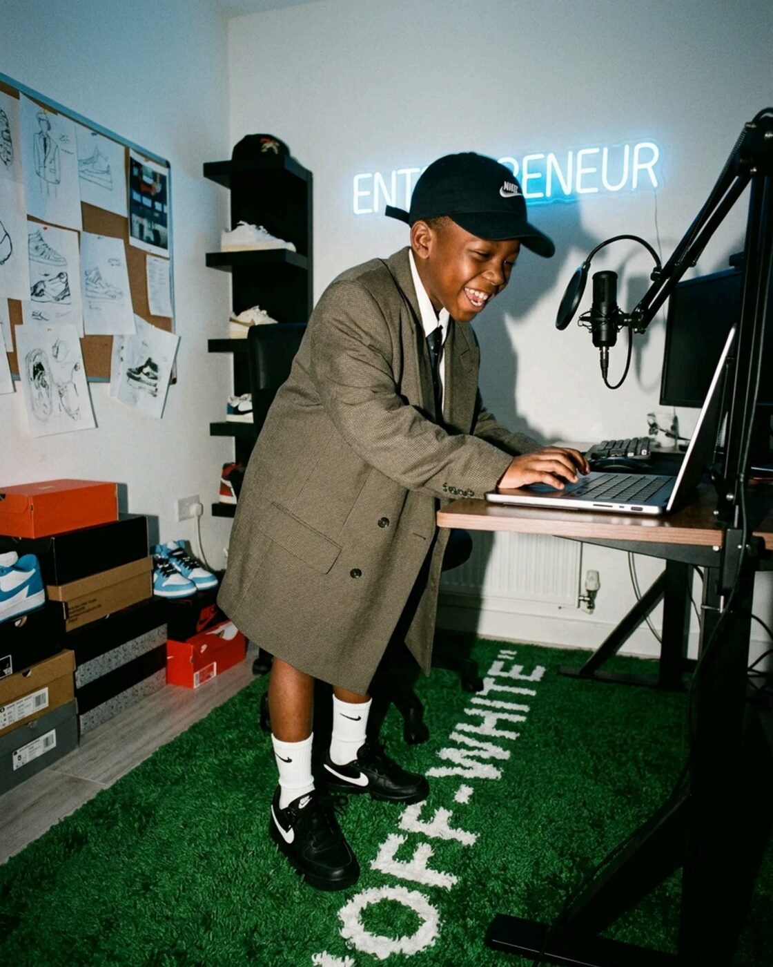 Young entrepreneur at work